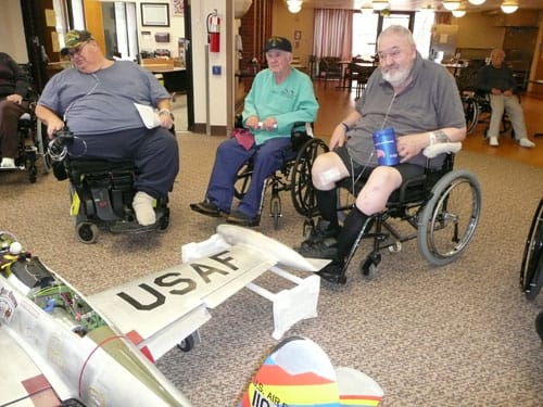 Photo of veterans from the expo hosted for the Veterans at the Community living Center