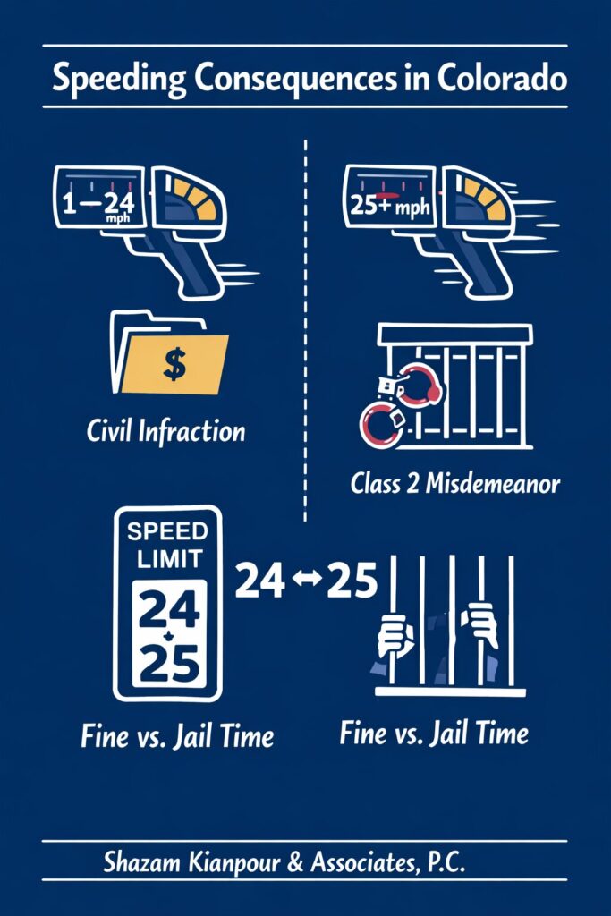Speeding penalties in Colorado explained